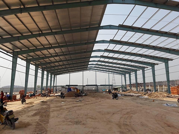 Thi công lắp dựng nhà xưởng An Hòa - Nhà Thép Tiền Chế Minh Anh Steel - Công Ty TNHH GRELATEK